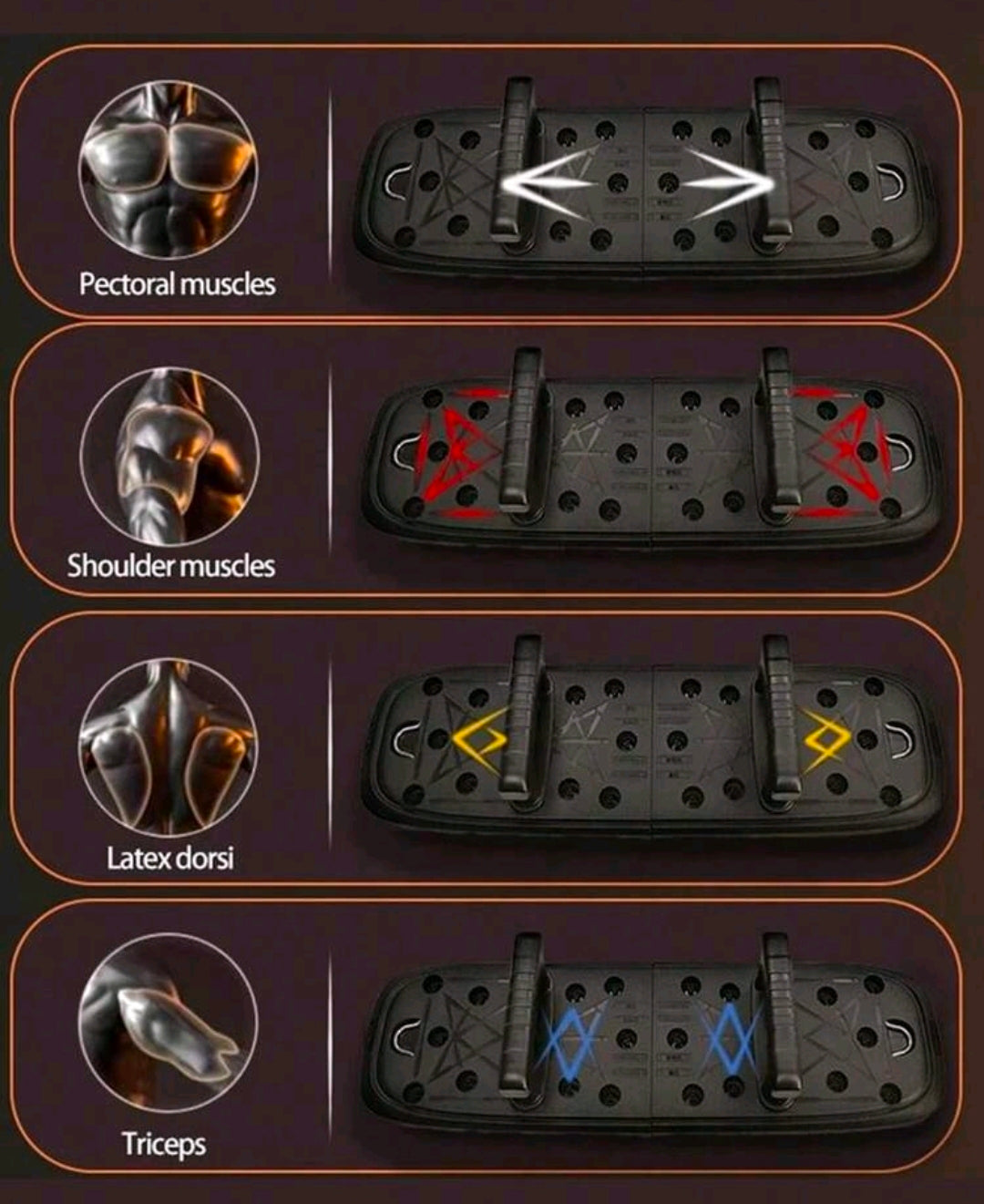 multifunctionel pushup board